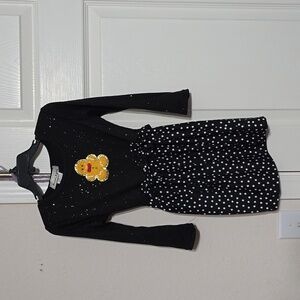 NWT Toddler Girls Black Gingerbread Dress Multiple Sizes Available